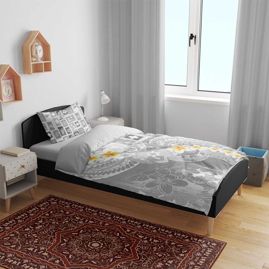 Tonga Christmas Bedding Set Kilisimasi Fiefia Retro Style White - Polynesian Pride