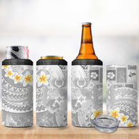Tonga Christmas 4 in 1 Can Cooler Tumbler Kilisimasi Fiefia Retro Style White LT05 - Polynesian Pride