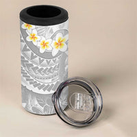 Tonga Christmas 4 in 1 Can Cooler Tumbler Kilisimasi Fiefia Retro Style White LT05 - Polynesian Pride