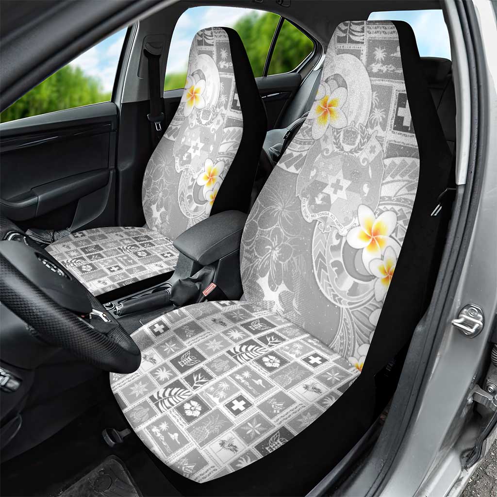 Tonga Christmas Car Seat Cover Kilisimasi Fiefia Retro Style White - Polynesian Pride