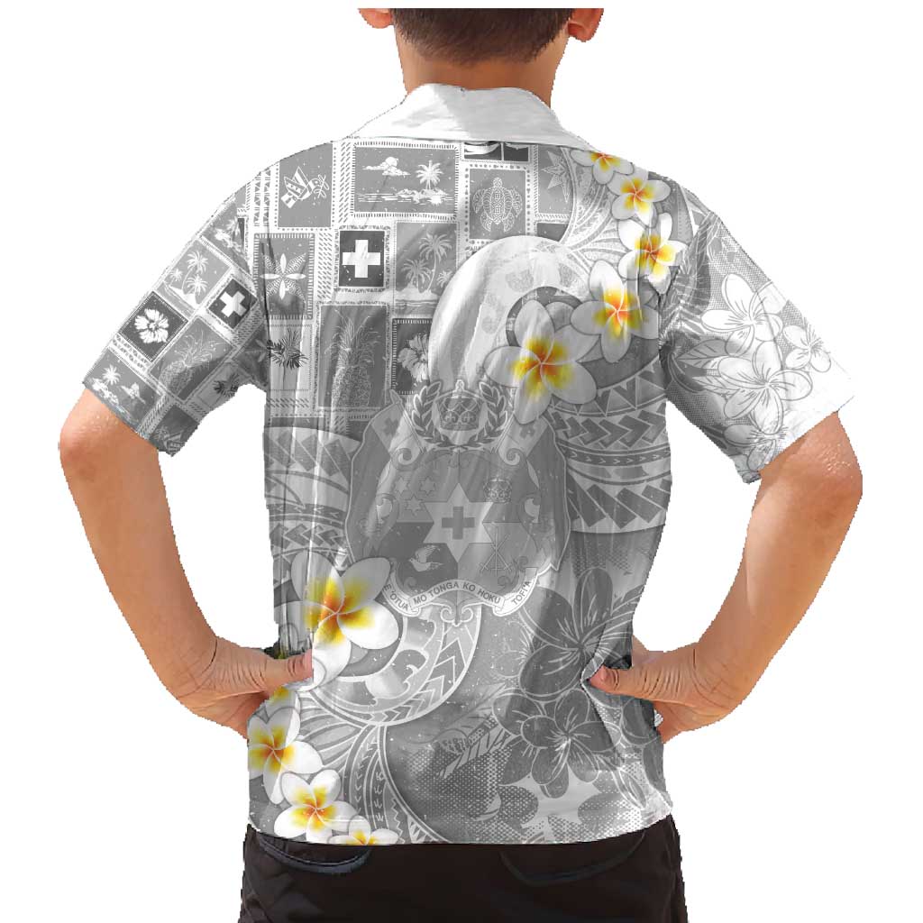 Tonga Christmas Family Matching Mermaid Dress and Hawaiian Shirt Kilisimasi Fiefia Retro Style White LT05 - Polynesian Pride