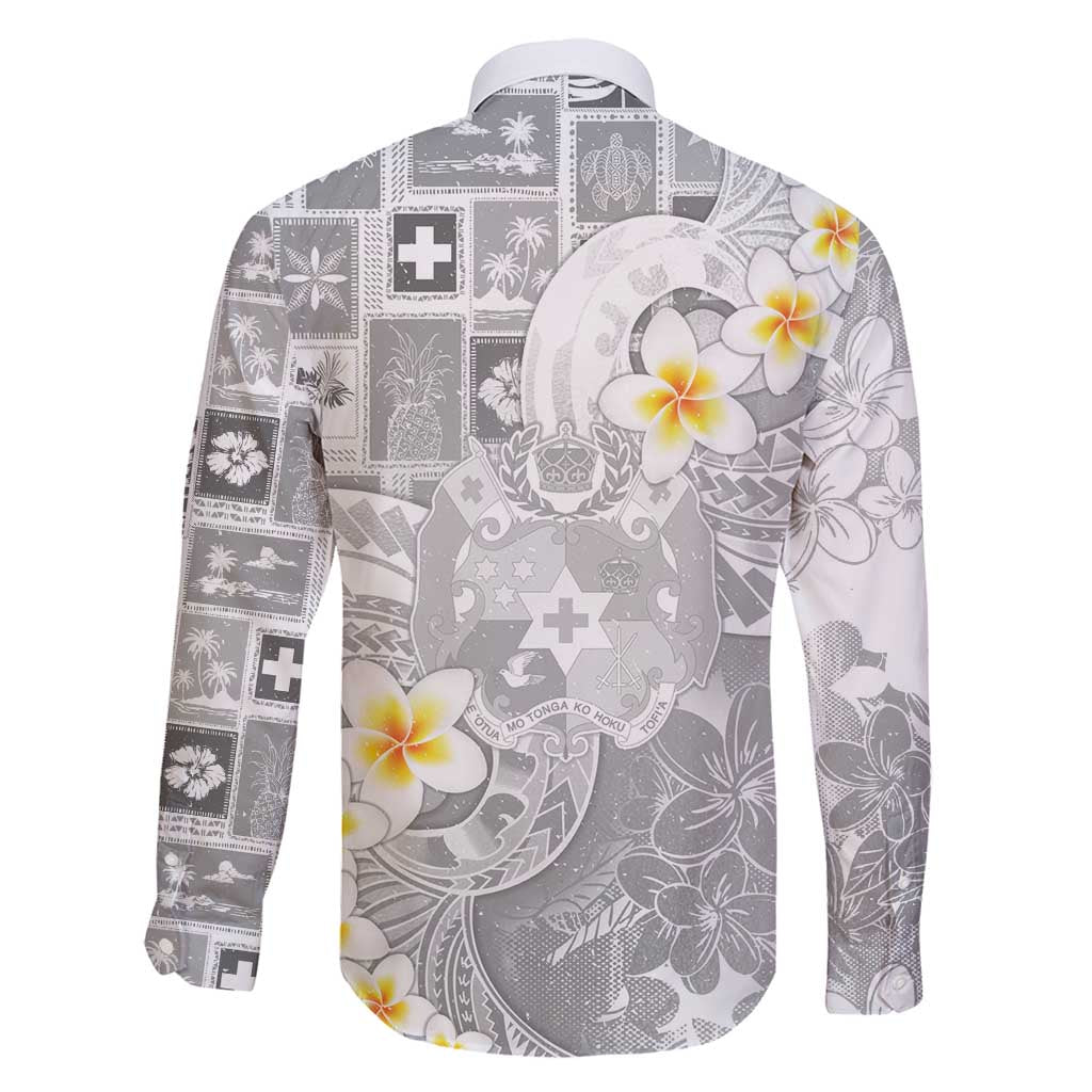 Tonga Christmas Family Matching Off Shoulder Maxi Dress and Hawaiian Shirt Kilisimasi Fiefia Retro Style White LT05 - Polynesian Pride