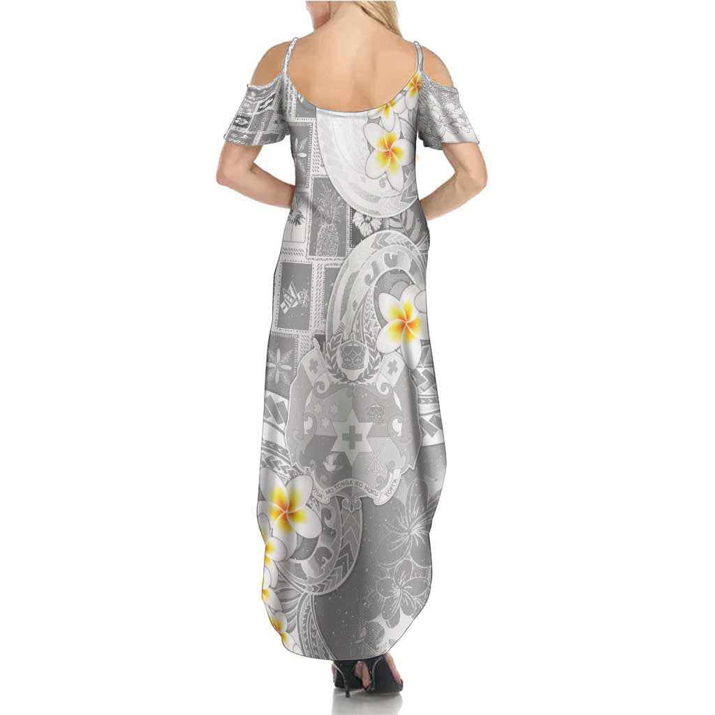 Tonga Christmas Family Matching Summer Maxi Dress and Hawaiian Shirt Kilisimasi Fiefia Retro Style White LT05 - Polynesian Pride