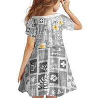 Tonga Christmas Family Matching Tank Maxi Dress and Hawaiian Shirt Kilisimasi Fiefia Retro Style White LT05 - Polynesian Pride