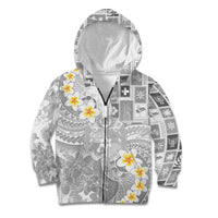 Tonga Christmas Kid Hoodie Kilisimasi Fiefia Retro Style White - Polynesian Pride