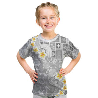 Tonga Christmas Kid T Shirt Kilisimasi Fiefia Retro Style White LT05 White - Polynesian Pride