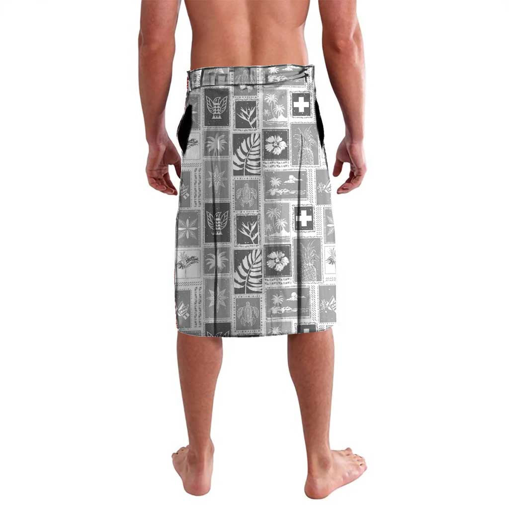 Tonga Christmas Lavalava Kilisimasi Fiefia Retro Style White - Polynesian Pride
