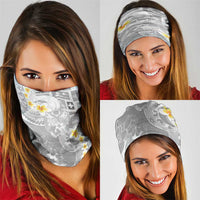 Tonga Christmas Neck Gaiter Kilisimasi Fiefia Retro Style White - Polynesian Pride