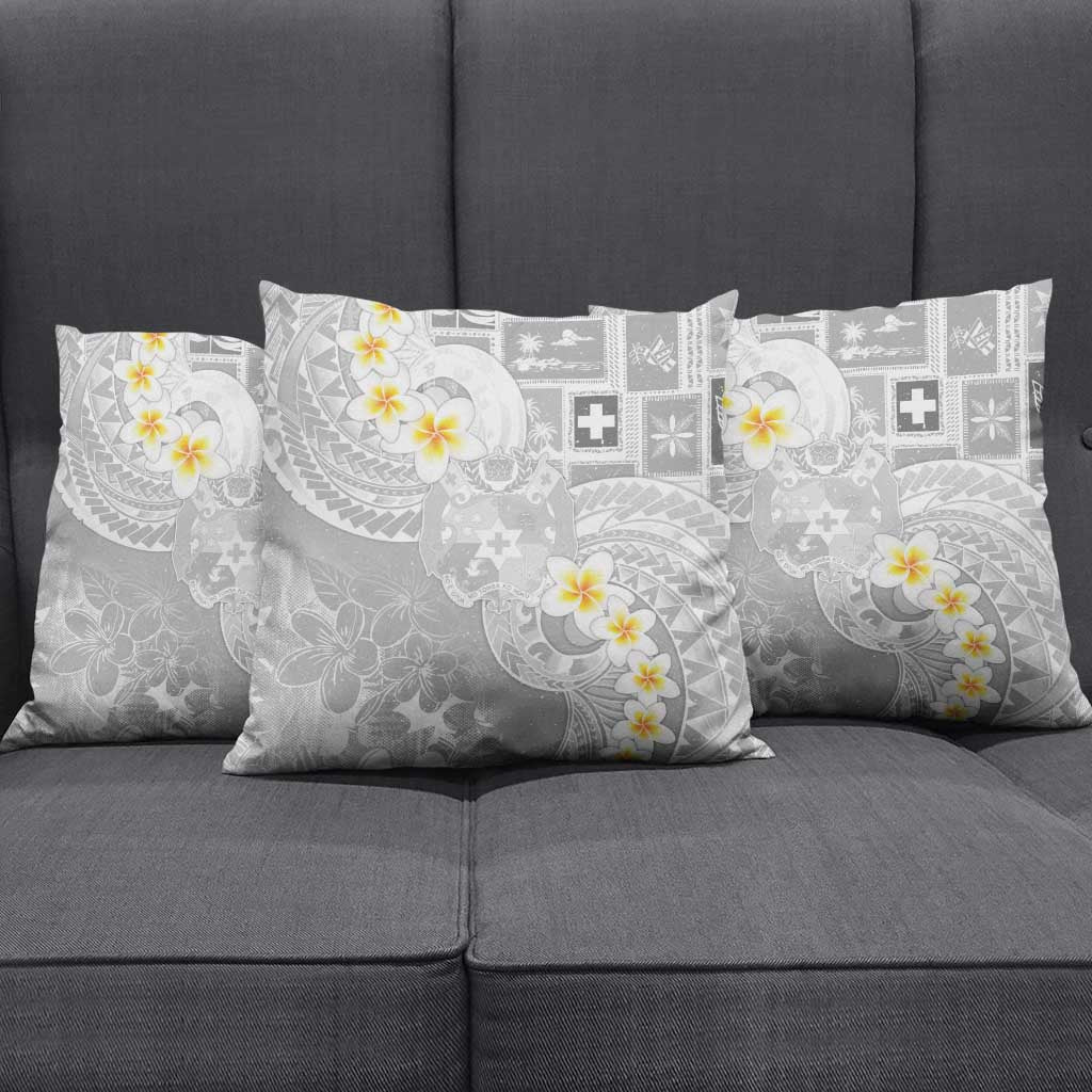 Tonga Christmas Pillow Cover Kilisimasi Fiefia Retro Style White - Polynesian Pride