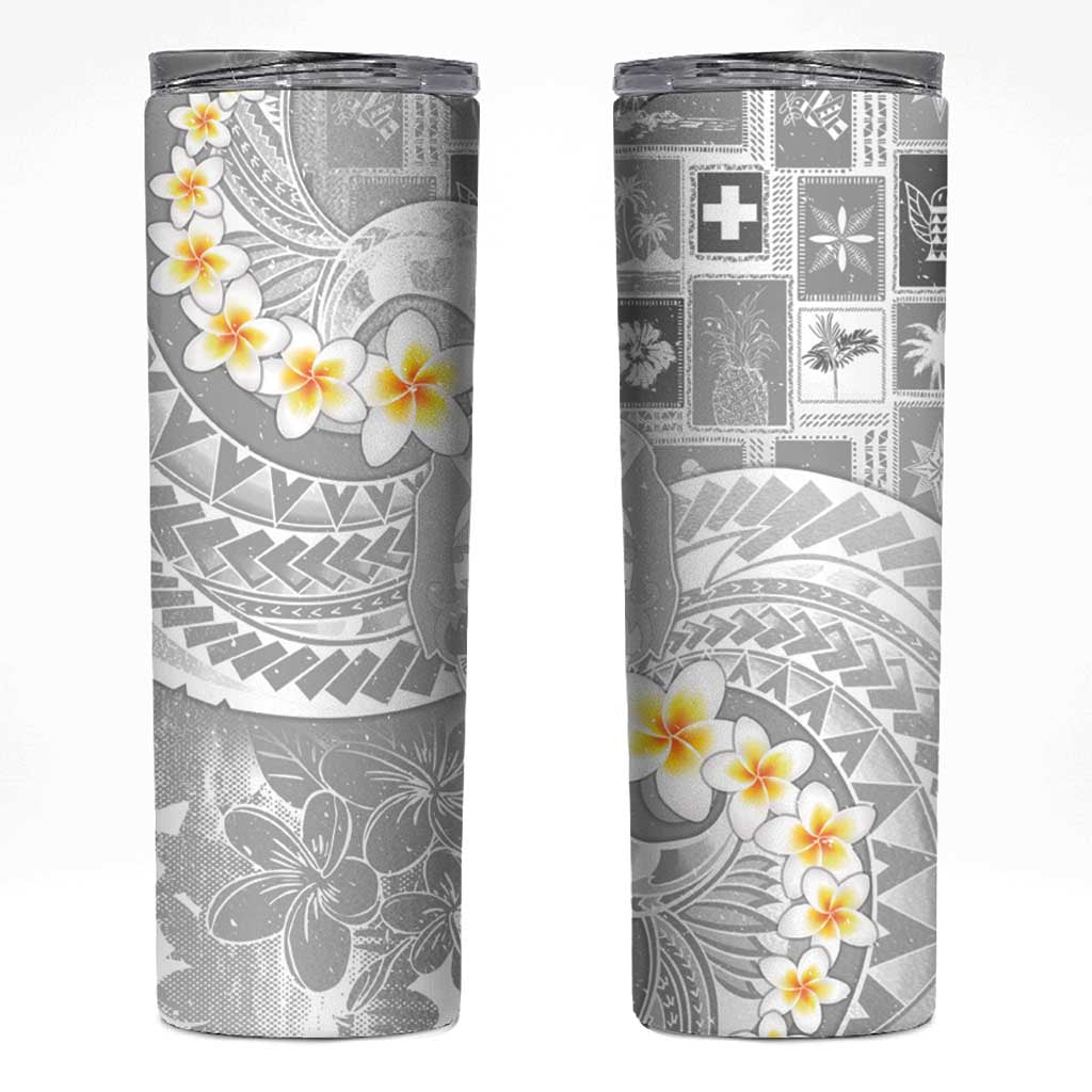 Tonga Christmas Skinny Tumbler Kilisimasi Fiefia Retro Style White LT05 White - Polynesian Pride