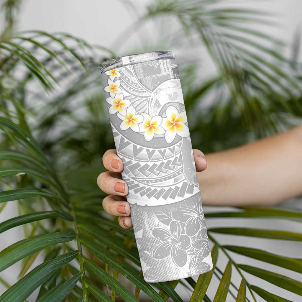 Tonga Christmas Skinny Tumbler Kilisimasi Fiefia Retro Style White LT05 - Polynesian Pride