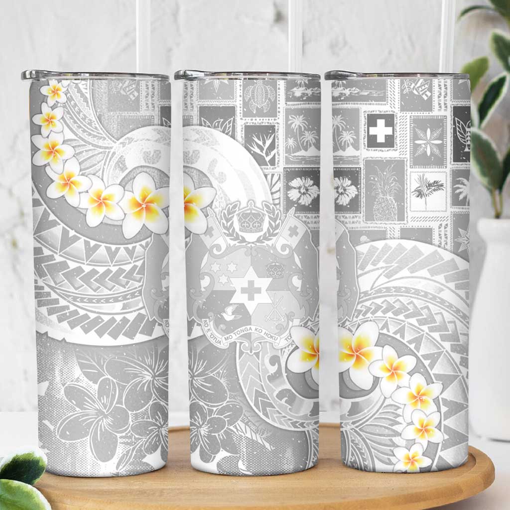 Tonga Christmas Skinny Tumbler Kilisimasi Fiefia Retro Style White LT05 - Polynesian Pride