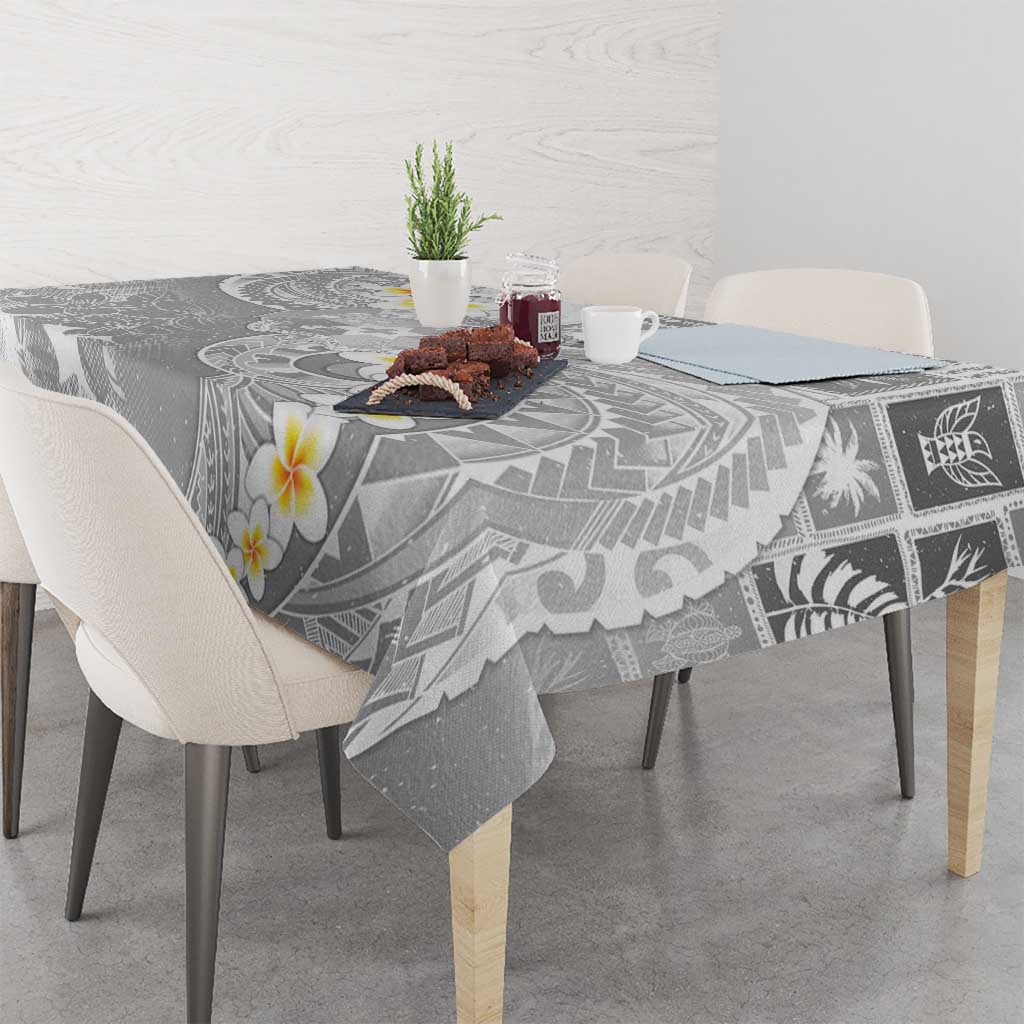 Tonga Christmas Tablecloth Kilisimasi Fiefia Retro Style White - Polynesian Pride