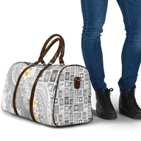 Tonga Christmas Travel Bag Kilisimasi Fiefia Retro Style White LT05 - Polynesian Pride