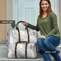 Tonga Christmas Travel Bag Kilisimasi Fiefia Retro Style White LT05 - Polynesian Pride