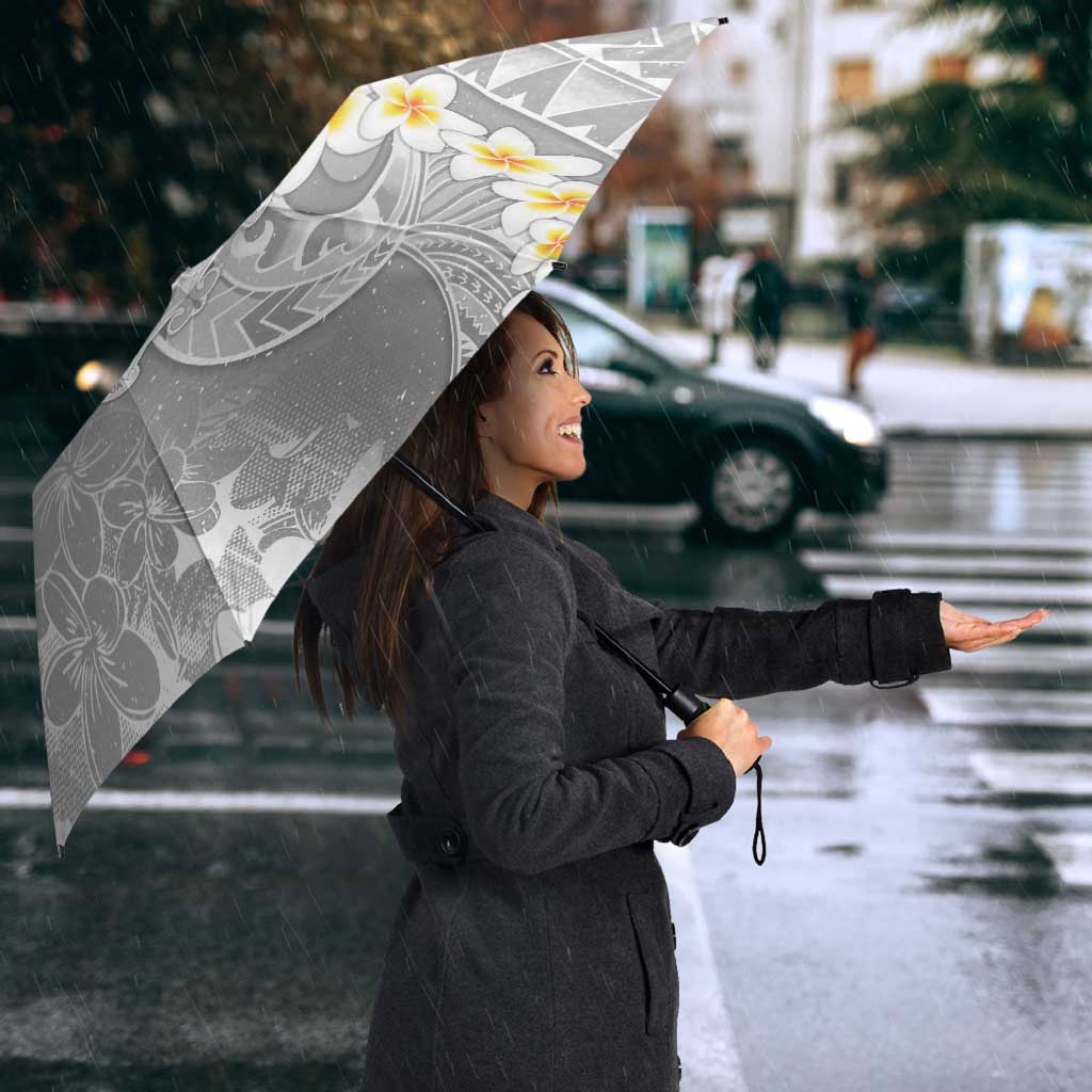 Tonga Christmas Umbrella Kilisimasi Fiefia Retro Style White - Polynesian Pride