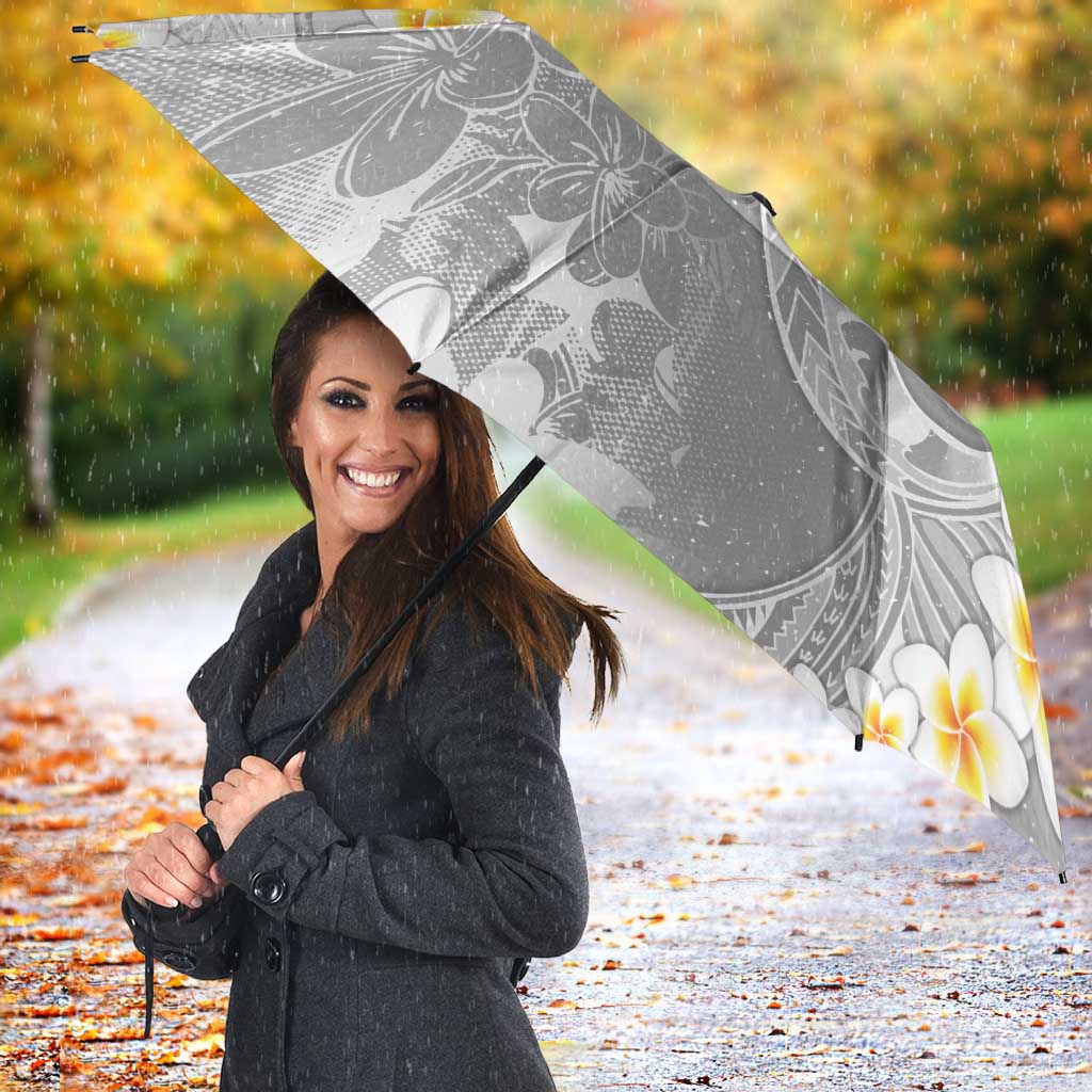 Tonga Christmas Umbrella Kilisimasi Fiefia Retro Style White - Polynesian Pride