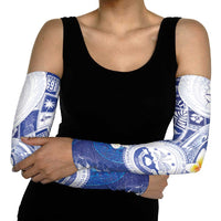 Federated States Of Micronesia Christmas Arm Sleeves Retro Style Bright Version LT05 - Polynesian Pride