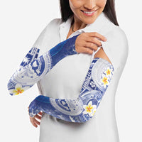 Federated States Of Micronesia Christmas Arm Sleeves Retro Style Bright Version LT05 - Polynesian Pride