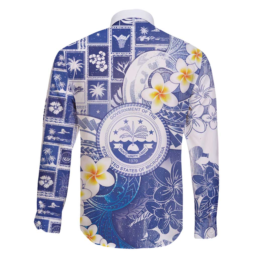 Federated States Of Micronesia Christmas Family Matching Short Sleeve Bodycon Dress and Hawaiian Shirt Retro Style Bright Version LT05 - Polynesian Pride