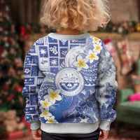 Federated States Of Micronesia Christmas Kid Ugly Christmas Sweater Retro Style Bright Version LT05 - Polynesian Pride