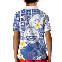 Federated States Of Micronesia Christmas Kid Polo Shirt Retro Style Bright Version LT05 - Polynesian Pride