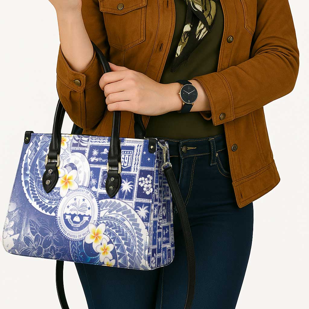 Federated States Of Micronesia Christmas Leather Bag Retro Style Bright Version - Polynesian Pride