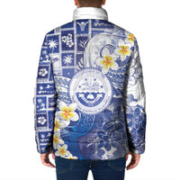 Federated States Of Micronesia Christmas Padded Jacket Retro Style Bright Version LT05 - Polynesian Pride