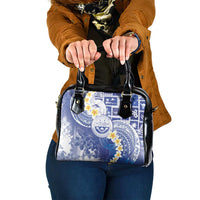 Federated States Of Micronesia Christmas Shoulder Handbag Retro Style Bright Version - Polynesian Pride