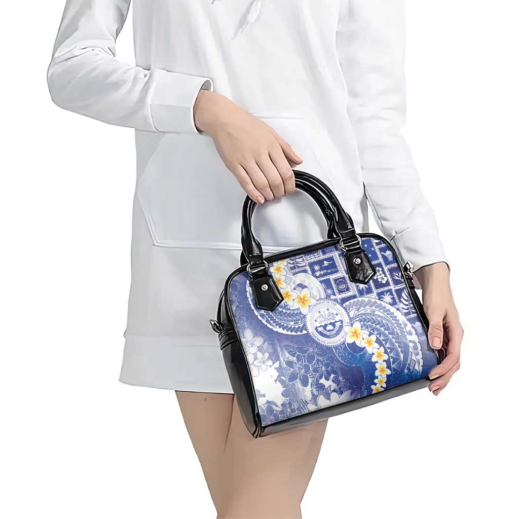 Federated States Of Micronesia Christmas Shoulder Handbag Retro Style Bright Version - Polynesian Pride