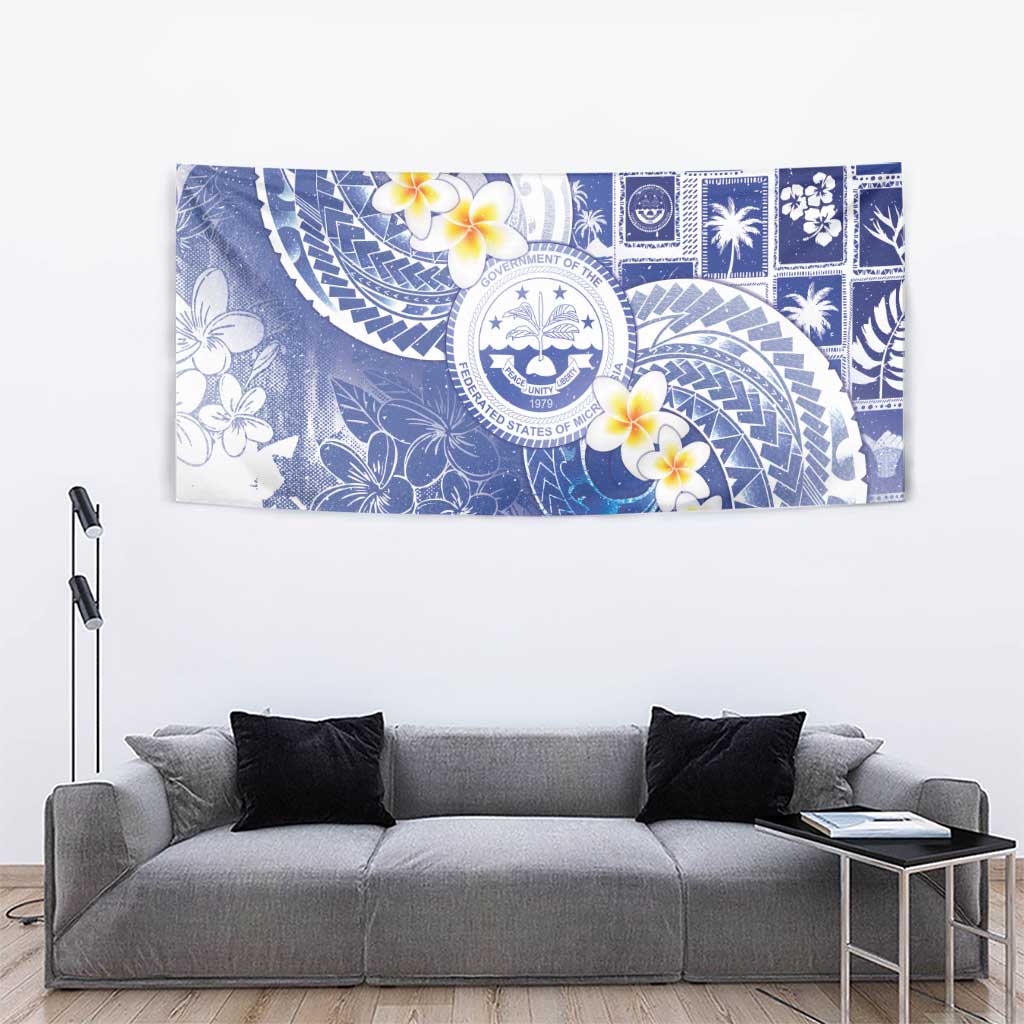 Federated States Of Micronesia Christmas Tapestry Retro Style Bright Version - Polynesian Pride