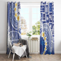Federated States Of Micronesia Christmas Window Curtain Retro Style Bright Version LT05 - Polynesian Pride