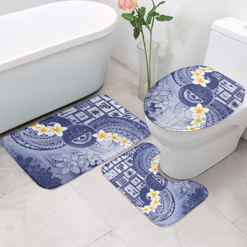 Federated States Of Micronesia Christmas Bathroom Set Retro Style Dark Version LT05 - Polynesian Pride