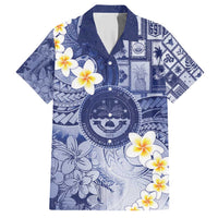 Federated States Of Micronesia Christmas Hawaiian Shirt Retro Style Dark Version - Polynesian Pride