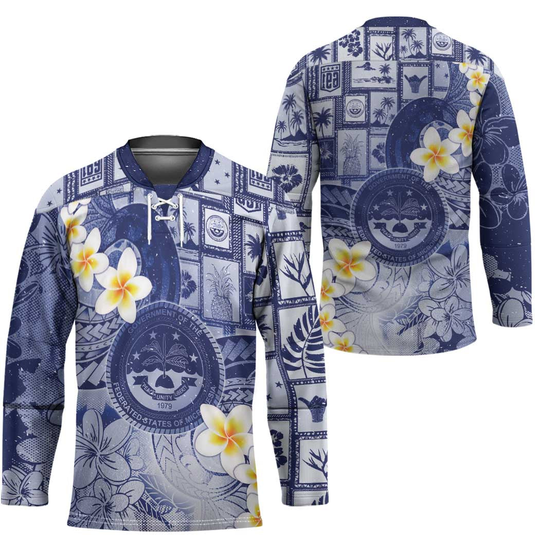 Federated States Of Micronesia Christmas Hockey Jersey Retro Style Dark Version LT05 - Polynesian Pride
