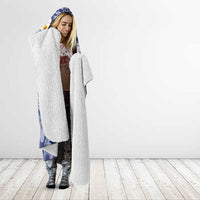 Federated States Of Micronesia Christmas Hooded Blanket Retro Style Dark Version - Polynesian Pride