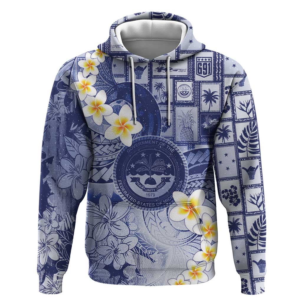 Federated States Of Micronesia Christmas Hoodie Retro Style Dark Version - Polynesian Pride
