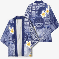 Federated States Of Micronesia Christmas Kimono Retro Style Dark Version LT05 - Polynesian Pride