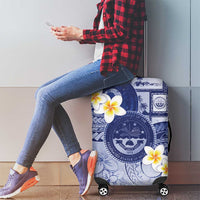 Federated States Of Micronesia Christmas Luggage Cover Retro Style Dark Version LT05 - Polynesian Pride