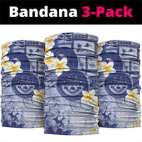 Federated States Of Micronesia Christmas Neck Gaiter Retro Style Dark Version LT05 package One Size: 25*50cm Navy - Polynesian Pride