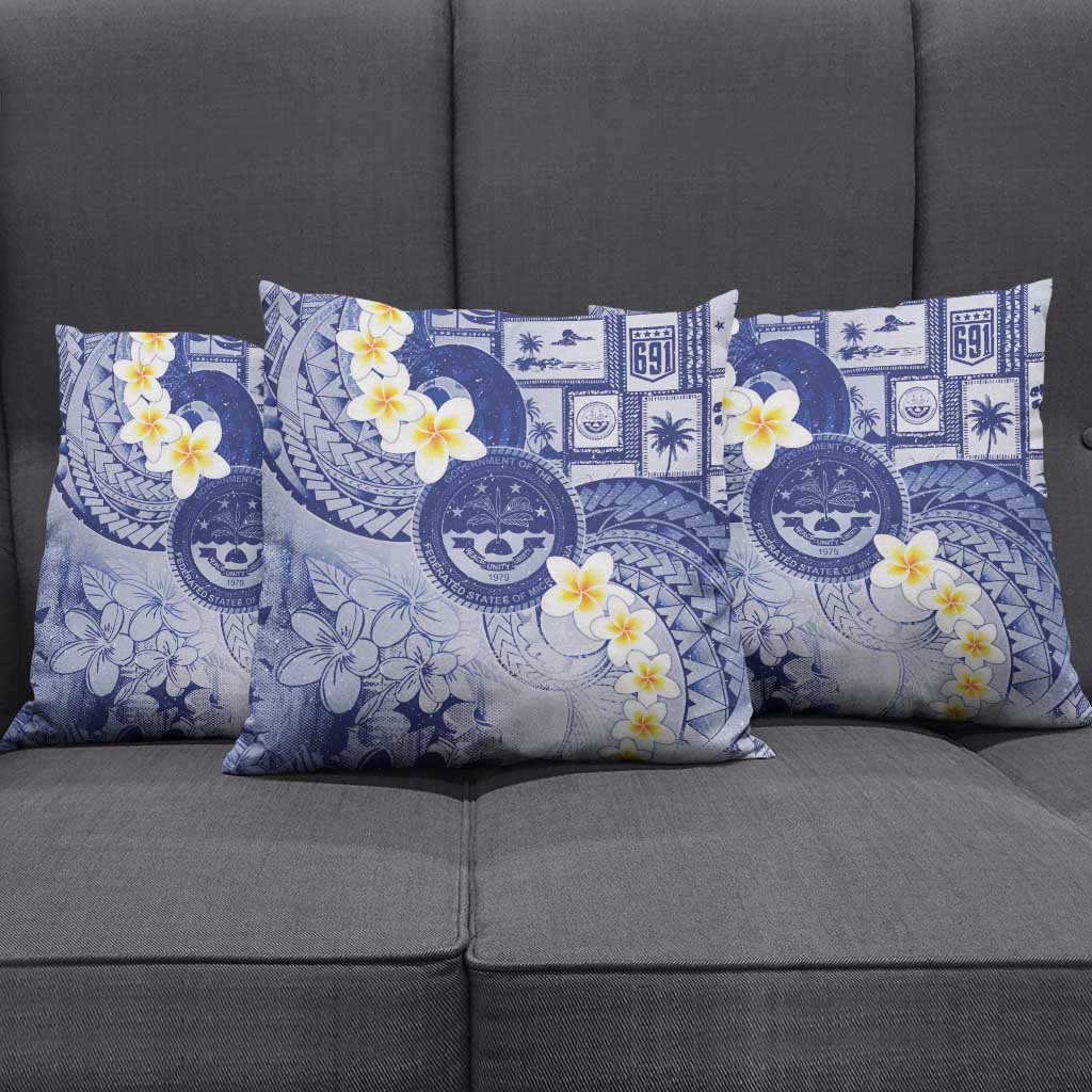 Federated States Of Micronesia Christmas Pillow Cover Retro Style Dark Version LT05 - Polynesian Pride