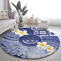Federated States Of Micronesia Christmas Round Carpet Retro Style Dark Version LT05 - Polynesian Pride
