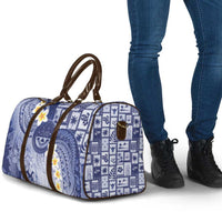 Federated States Of Micronesia Christmas Travel Bag Retro Style Dark Version - Polynesian Pride