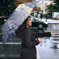 Federated States Of Micronesia Christmas Umbrella Retro Style Dark Version - Polynesian Pride