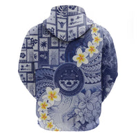 Federated States Of Micronesia Christmas Zip Hoodie Retro Style Dark Version LT05 - Polynesian Pride