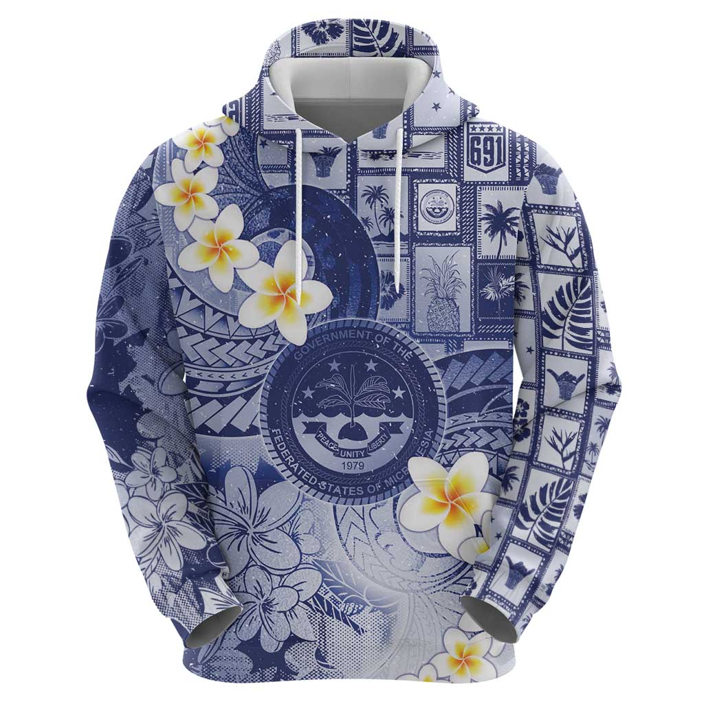 Federated States Of Micronesia Christmas Zip Hoodie Retro Style Dark Version LT05 - Polynesian Pride