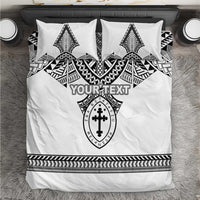 Personalised Melanesian Brotherhood Bedding Set With Tribal Pattern - Polynesian Pride