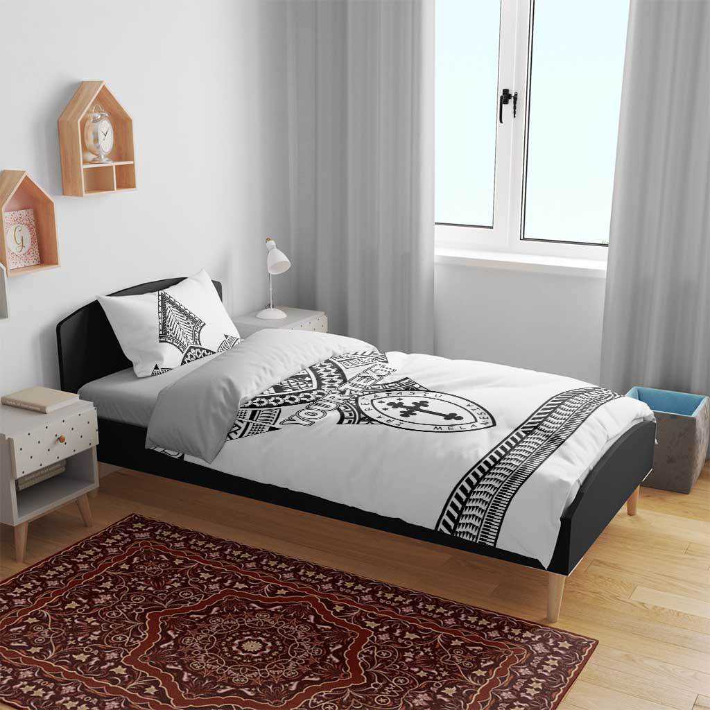 Personalised Melanesian Brotherhood Bedding Set With Tribal Pattern - Polynesian Pride