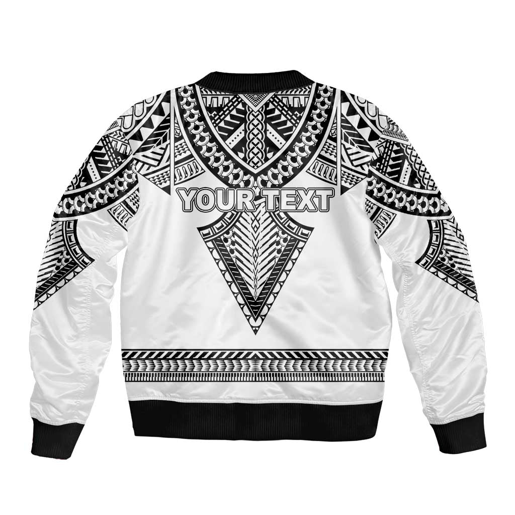Personalised Melanesian Brotherhood Bomber Jacket With Tribal Pattern - Polynesian Pride