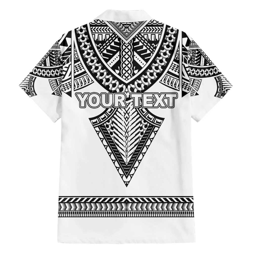 Personalised Melanesian Brotherhood Family Matching Summer Maxi Dress and Hawaiian Shirt With Tribal Pattern LT05 - Polynesian Pride